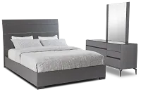 Oslo Gray Platform Bedroom