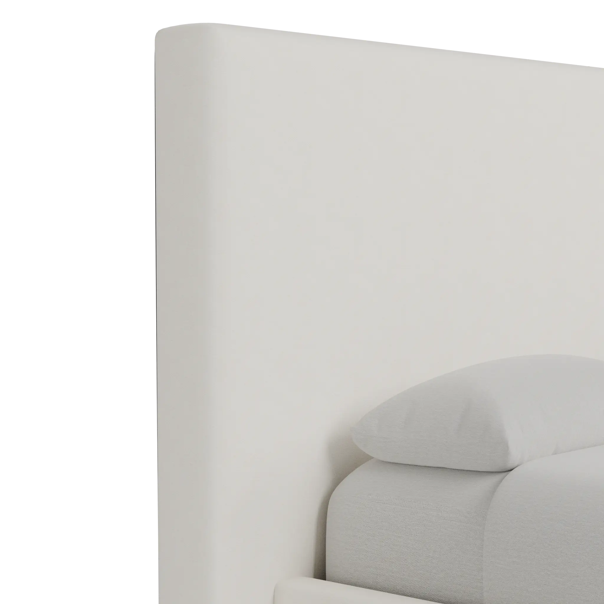 Grayton Gellar White 54" Upholstered Platform Bed Grayton Gellar White 54" Upholstered Platform Bed