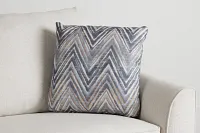 Zezster Gray 20" Accent Pillow