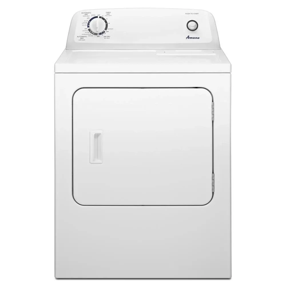 Amana 4655 Series White Front Load Electric Dryer