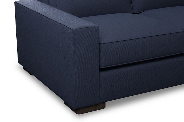 Edgewater Peyton Dark Blue 96" Sofa W/ 3 Cushions