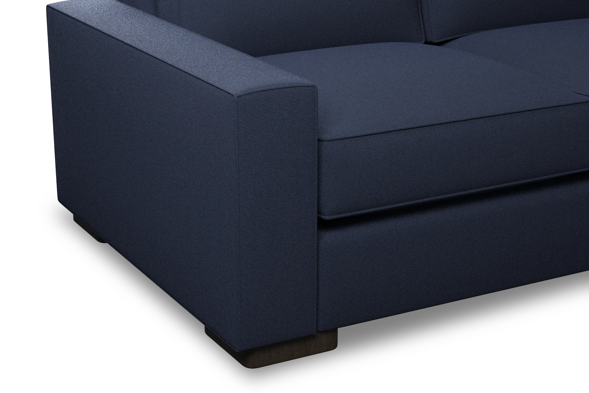 Edgewater Peyton Dark Blue 96" Sofa W/ 3 Cushions