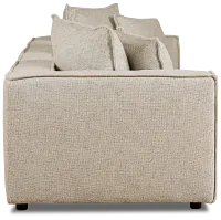 Tatum Beige Fabric 3-piece Modular Sofa