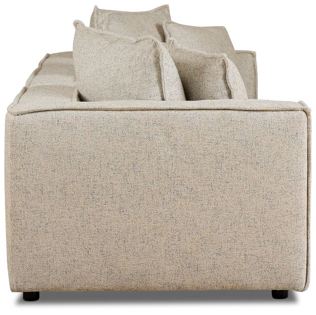 Tatum Beige Fabric 3-piece Modular Sofa