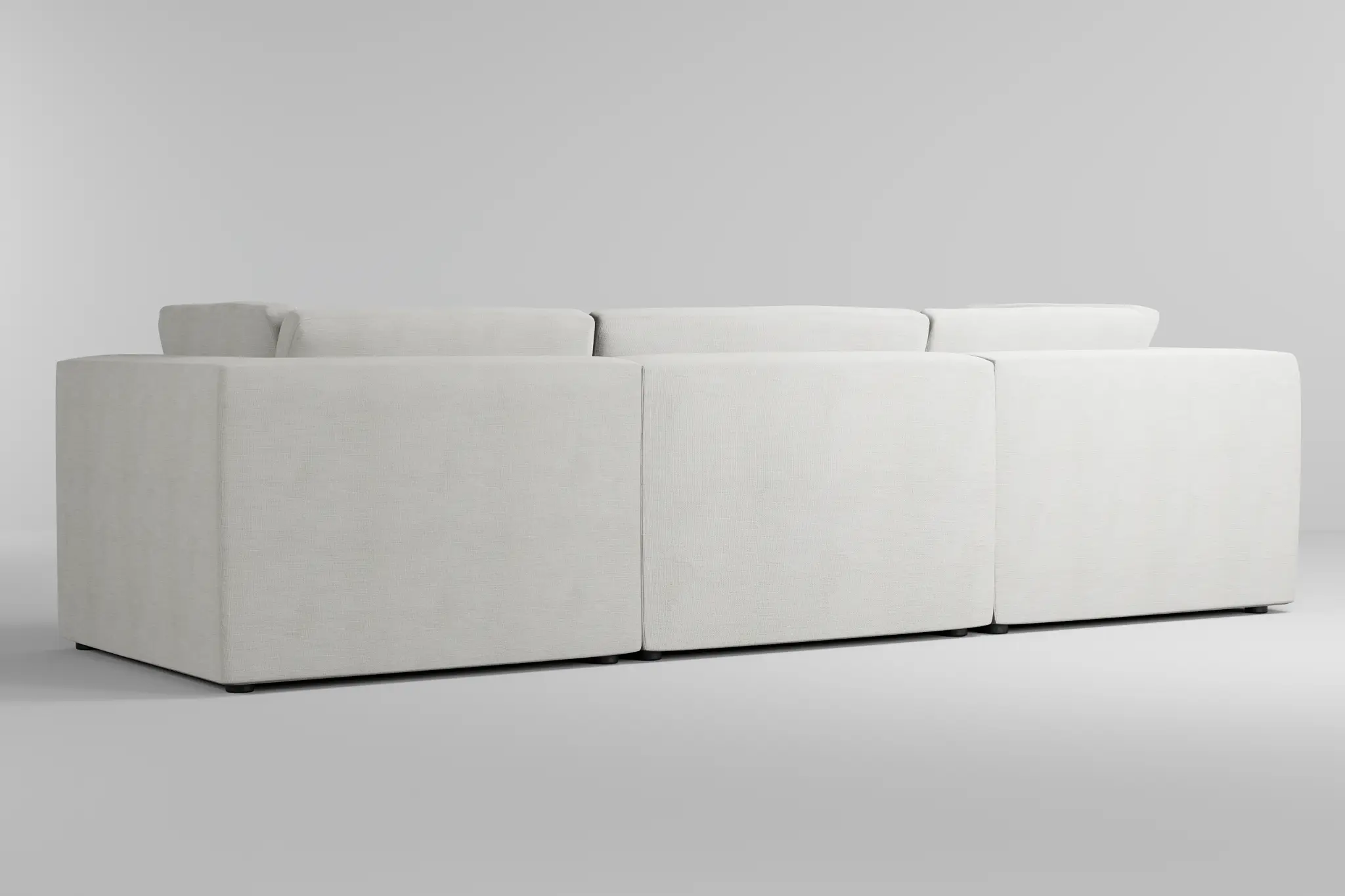 Destin Maguire Ivory Fabric 3-piece Modular Sofa Destin Maguire Ivory Fabric 3-piece Modular Sofa