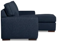 Sinclair Dark Blue Fabric Right Chaise Sectional