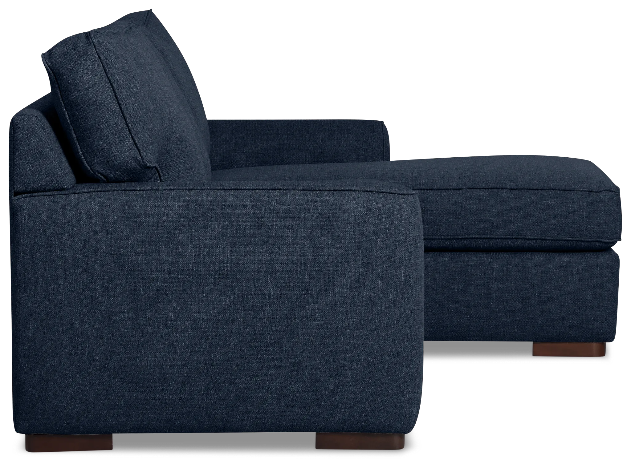 Sinclair Dark Blue Fabric Right Chaise Sectional