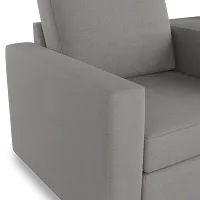 Citymod Light Gray Fabric 3-piece Modular Sofa With Media Console