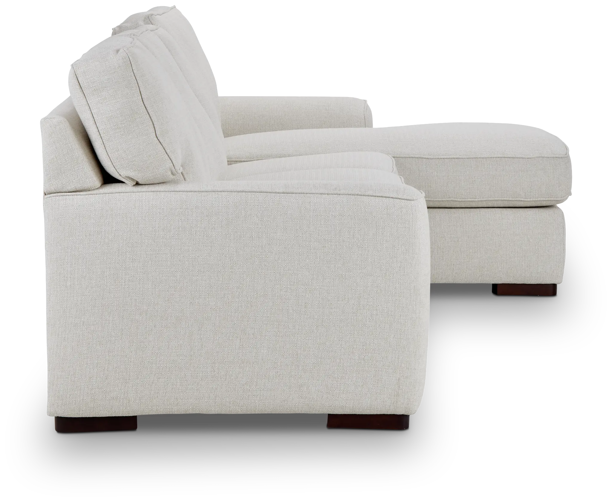 Austin White Fabric Small Right Chaise Sectional Austin White Fabric Small Right Chaise Sectional