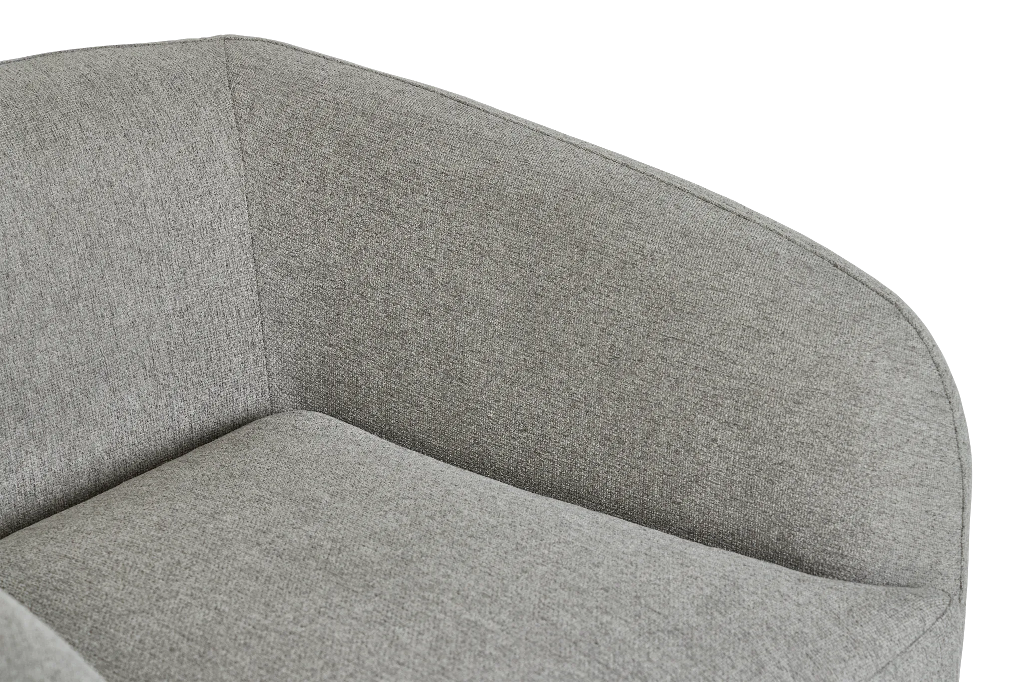 Aubrey Light Gray Fabric Accent Chair