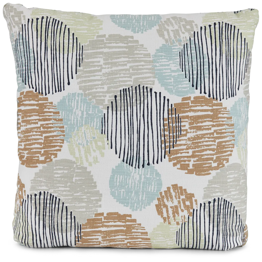 Depth Dark Blue 18" Accent Pillow