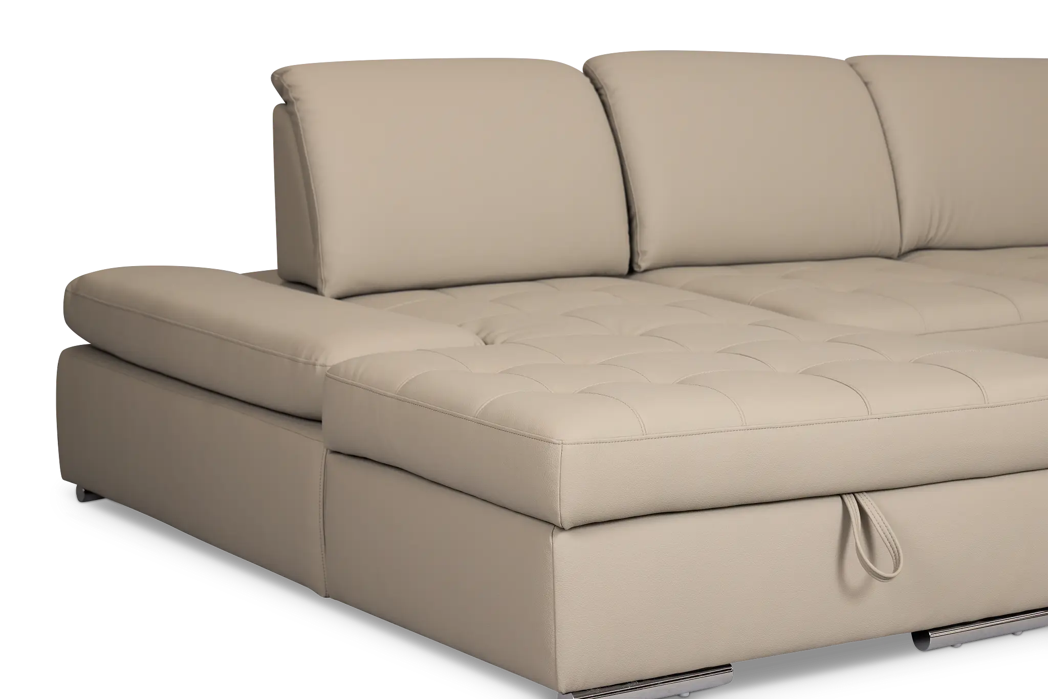 Eden Gray Micro Medium Left Chaise Sleeper Sectional Eden Gray Micro Medium Left Chaise Sleeper Sectional