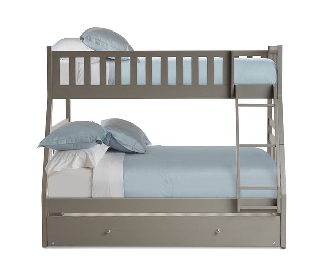 Oakley Gray Trundle Bunk Bed