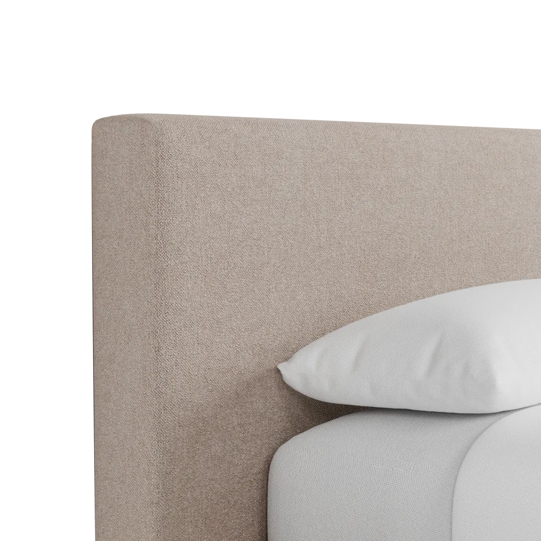 Grayton Elite Light Taupe 44" Upholstered Platform Bed