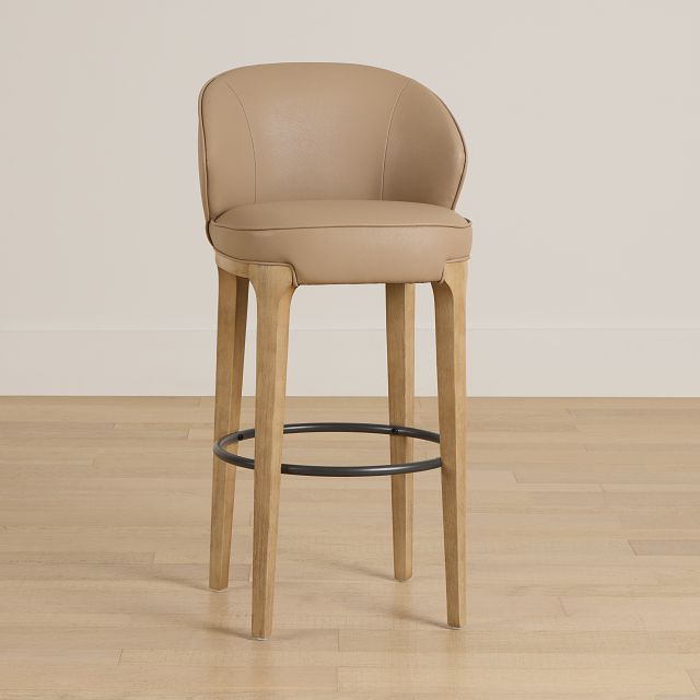 Libby Taupemicro 30" Upholstered Barstool