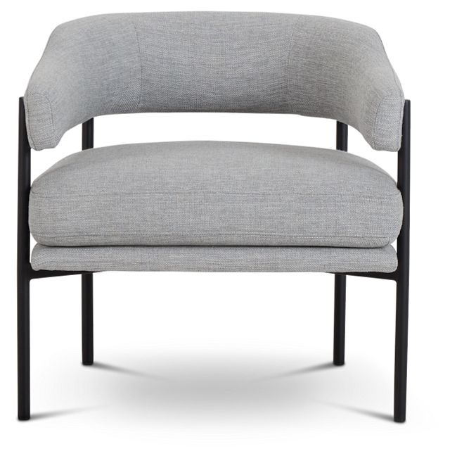 Oliver Light Gray Fabric Accent Chair