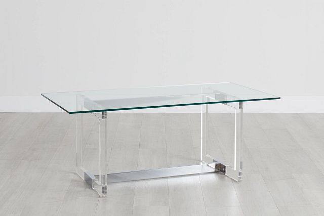 acrylic rectangle coffee table