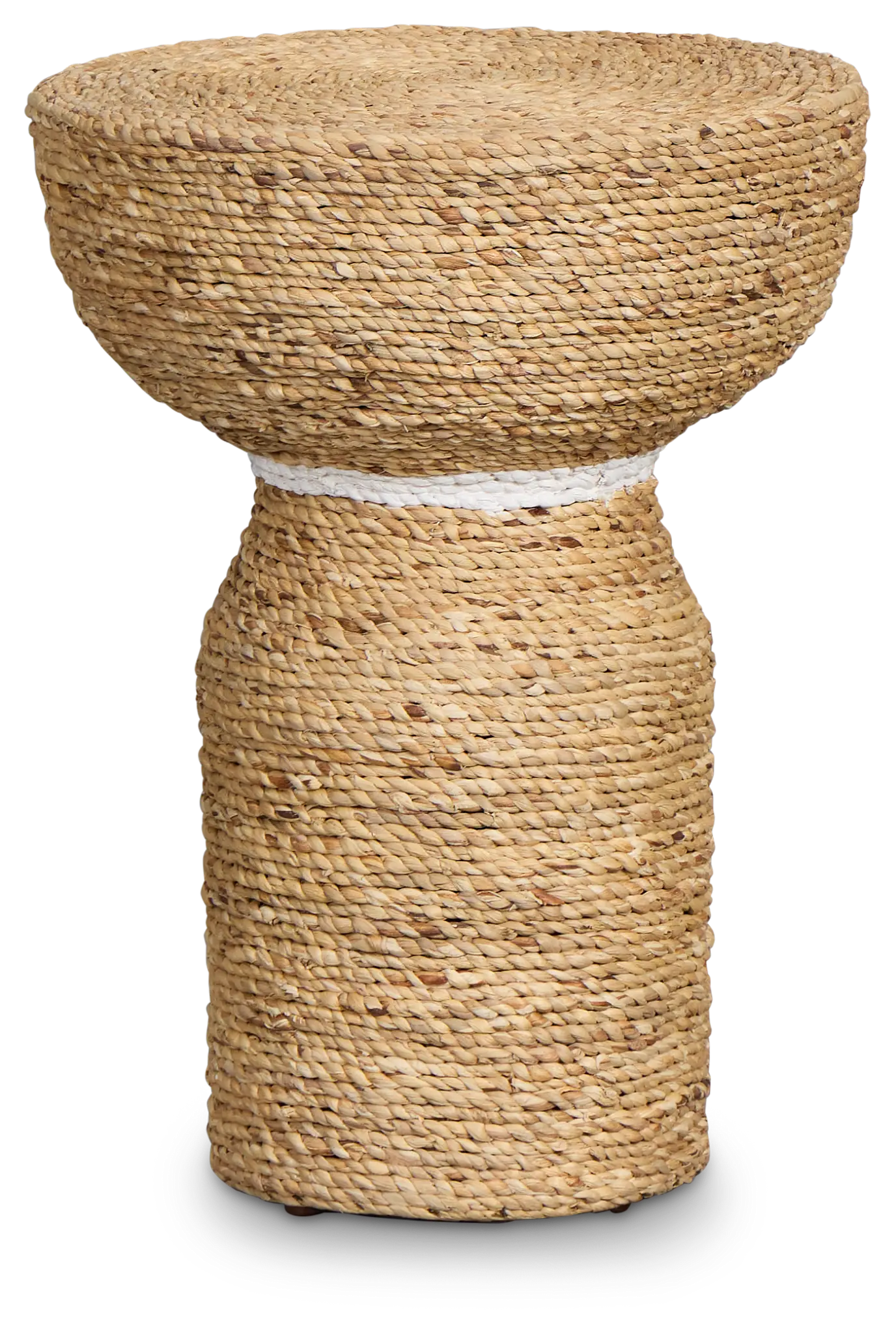 Harley Light Tone Woven Pedestal Table Harley Light Tone Woven Pedestal Table