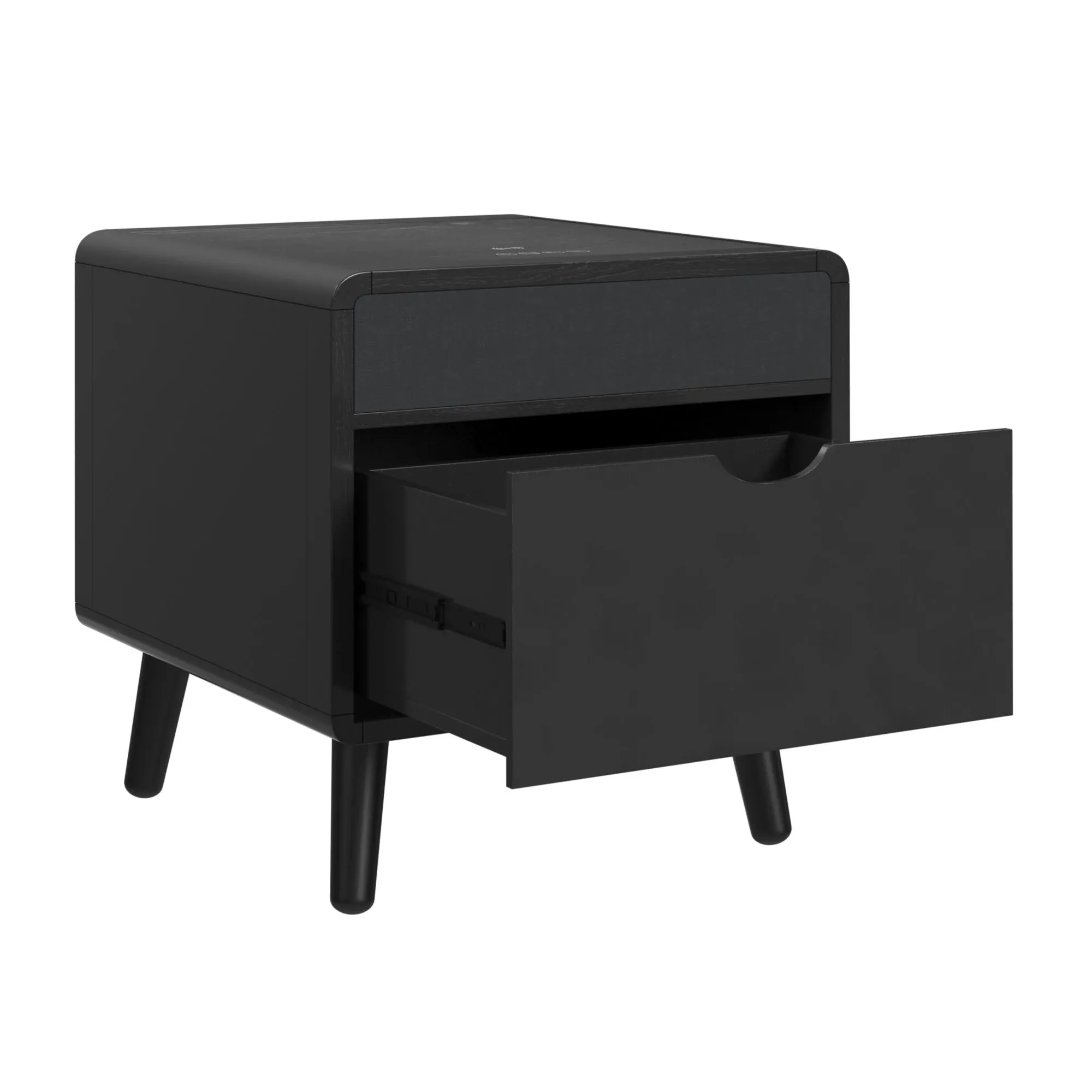 Rupin Black Square End Table