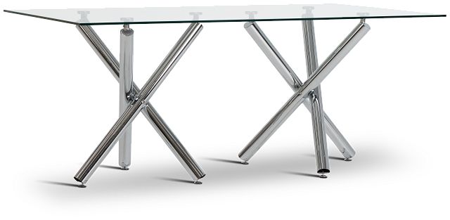 Quincy Gray Glass Table