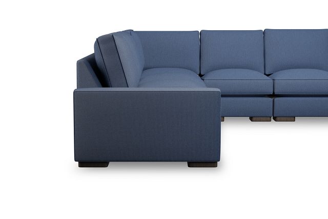 Edgewater Revenue Dark Blue Large Two-arm Sectional