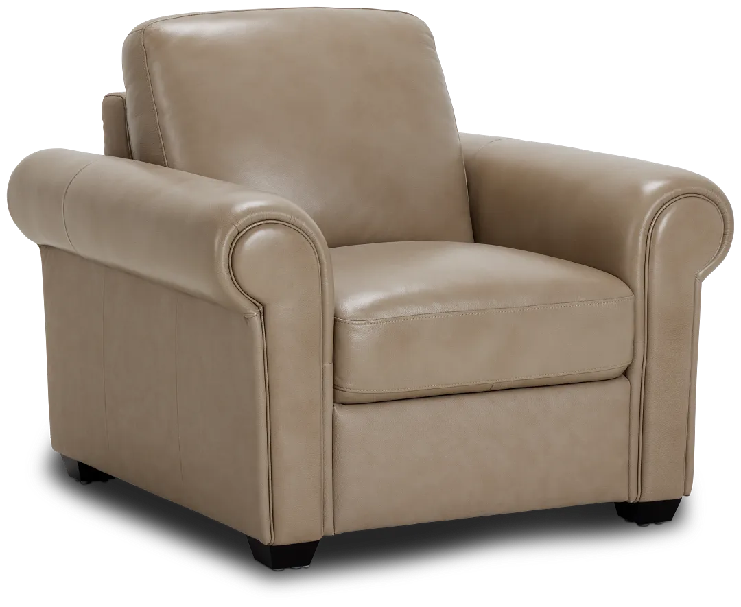 Lincoln Taupe Lthr/vinyl Chair