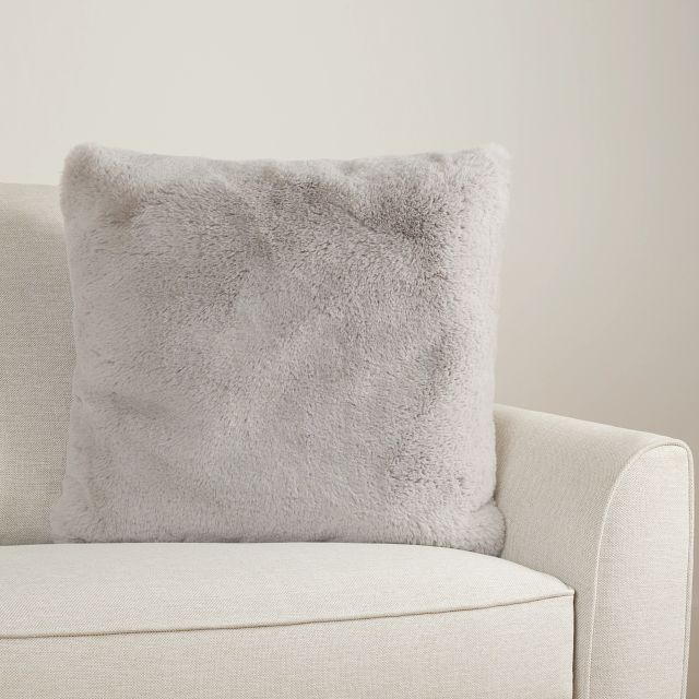 Kaycee Light Gray 22" Accent Pillow