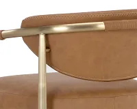 Karli Brown 30" Upholstered Barstool