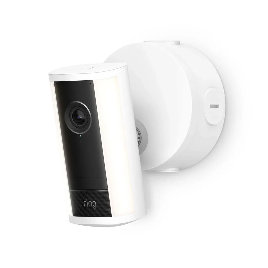 Ring Spotlight Cam Pro Poe White Outdoor Security Cameras