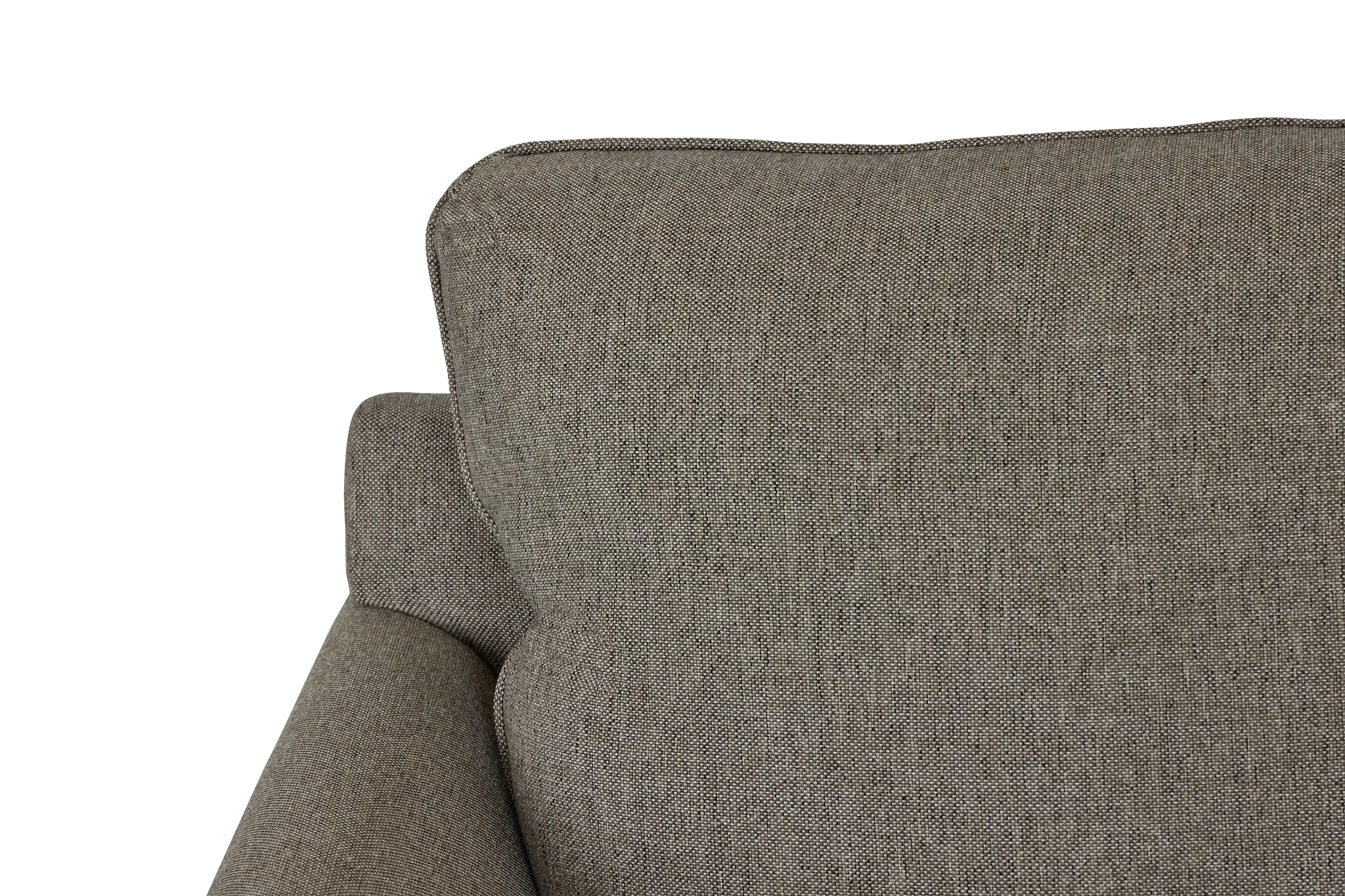 Asheville Brown Fabric Large Right Bumper Sectional