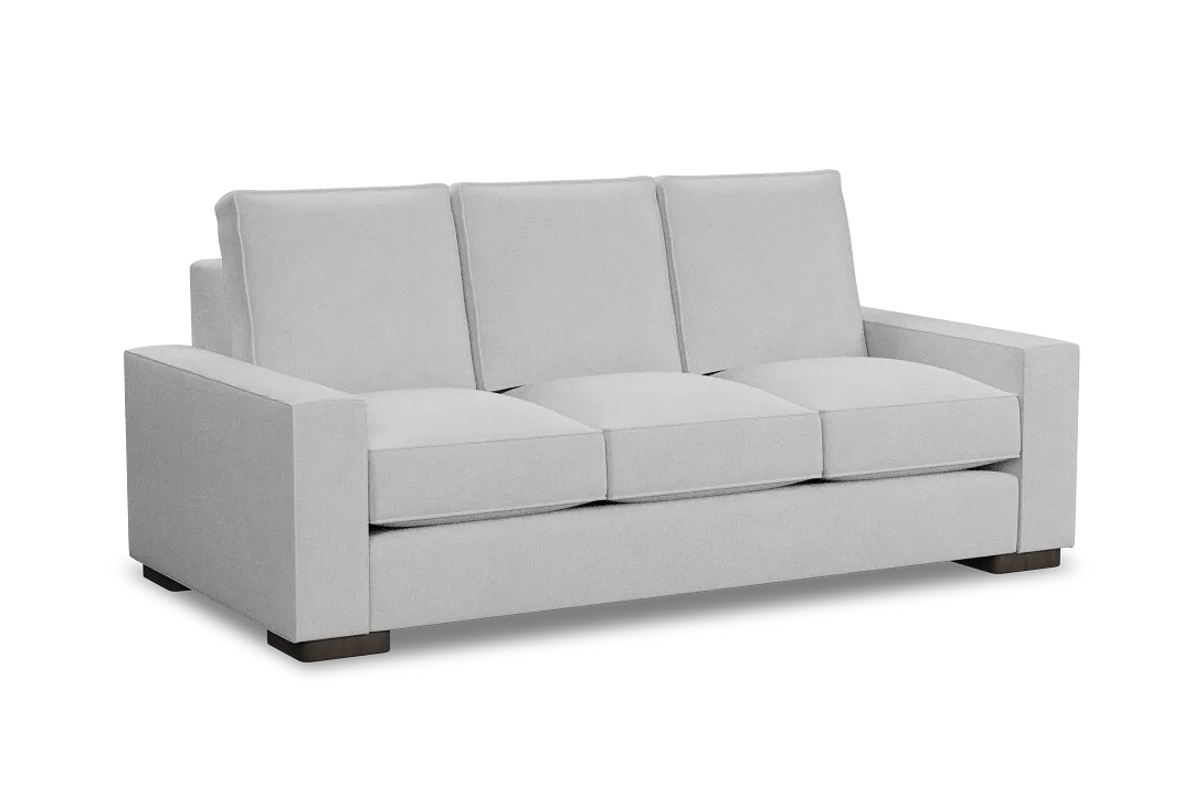 Edgewater Suave White 84" Sofa W/ 3 Cushions