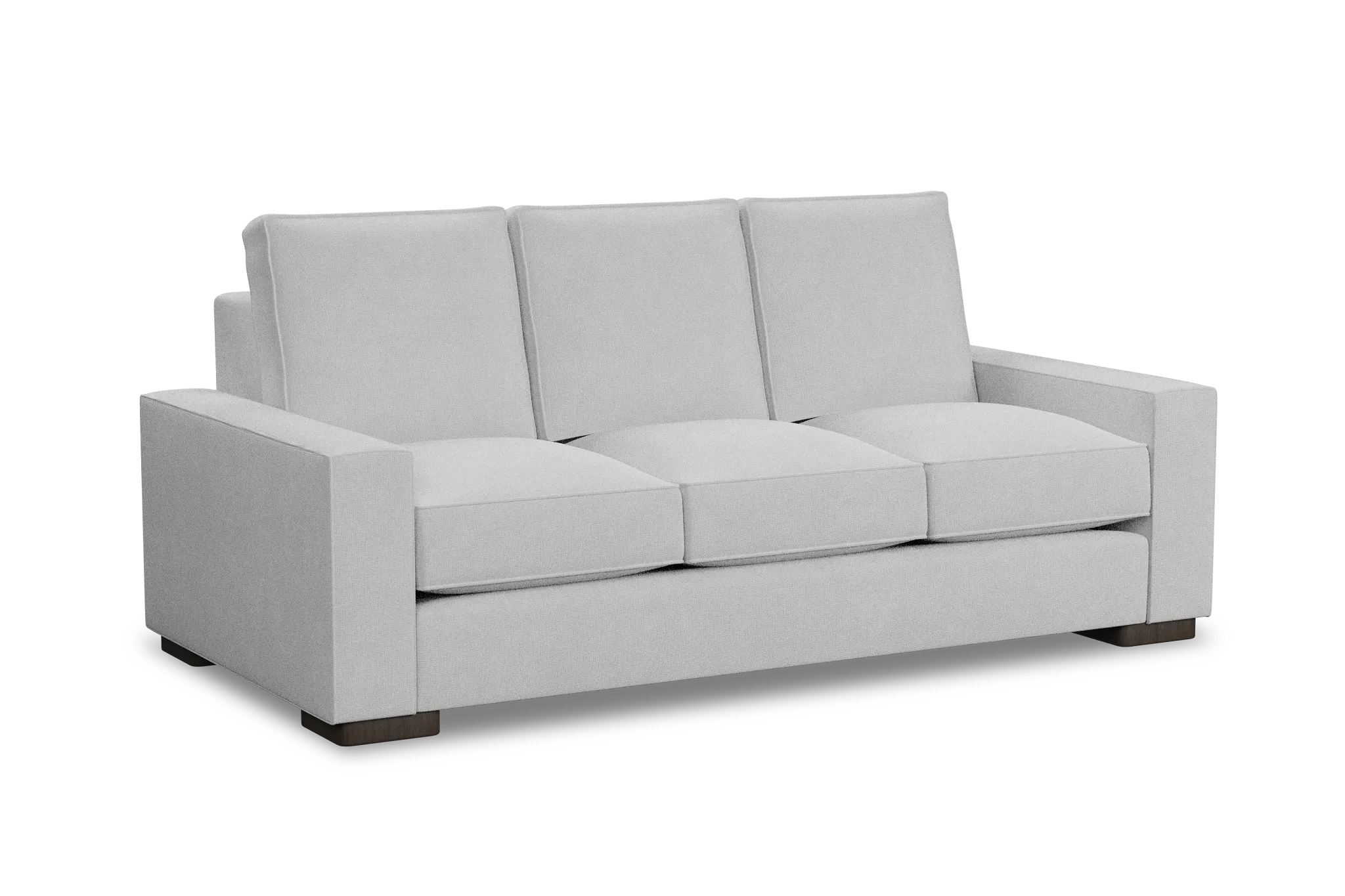 Edgewater Suave White 84" Sofa W/ 3 Cushions
