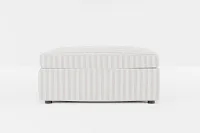 Destin Sea Lane Light Gray Fabric Cocktail Ottoman