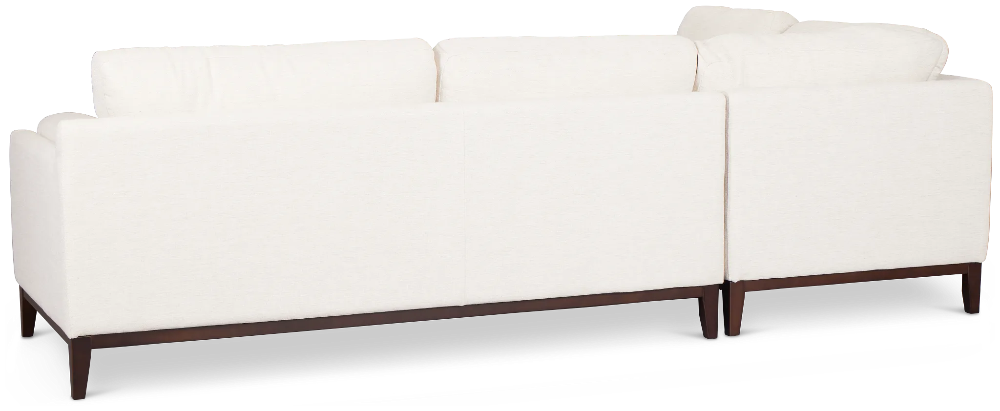 Wesley Light Beige Fabric Small Left Bumper Sectional