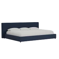 Grayton Joya Dark Blue 44" Upholstered Platform Bed
