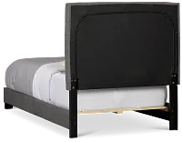 Flagler Gray Uph Panel Bed