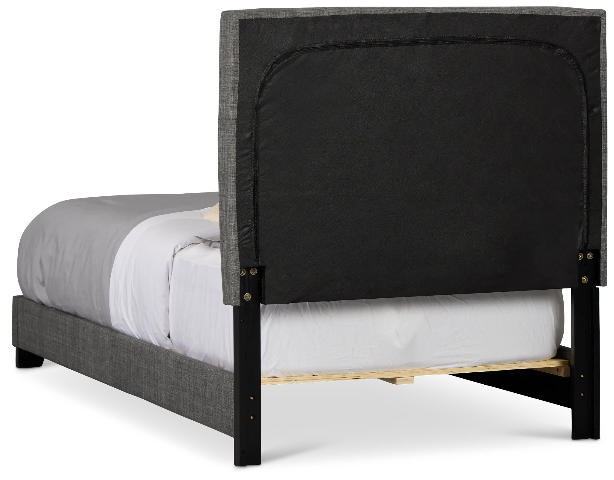 Flagler Gray Uph Panel Bed