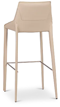 Wayne Light Beige 30" Upholstered Barstool
