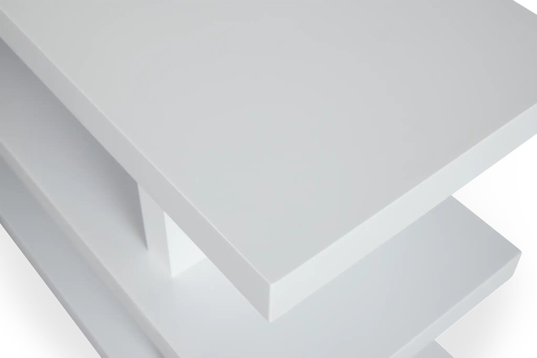 Olympia White Wood L Desk Olympia White Wood L Desk