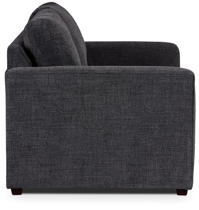 Maxie Dark Gray Micro Loveseat