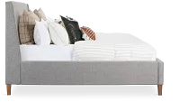 Provo Gray Uph Panel Bed