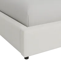 Grayton Elite Ivory 44" Upholstered Platform Bed