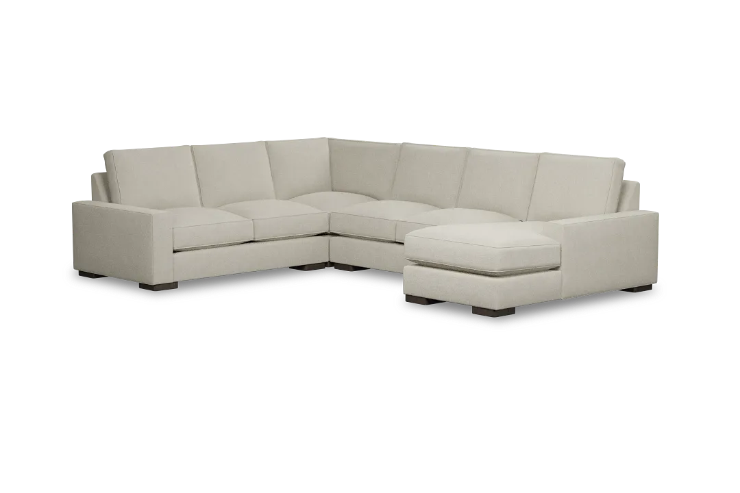 Edgewater Suave Beige Medium Right Chaise Sectional