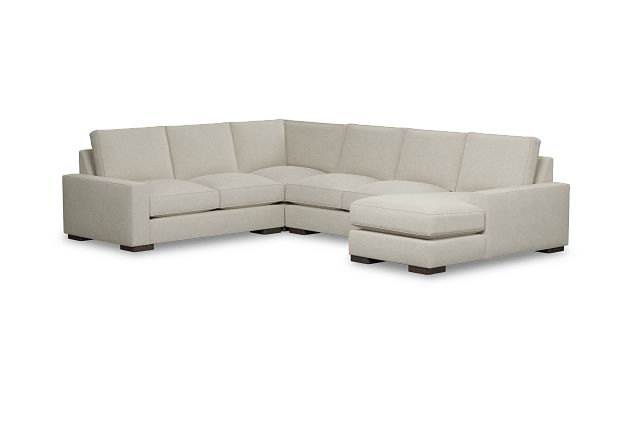 Edgewater Suave Beige Medium Right Chaise Sectional