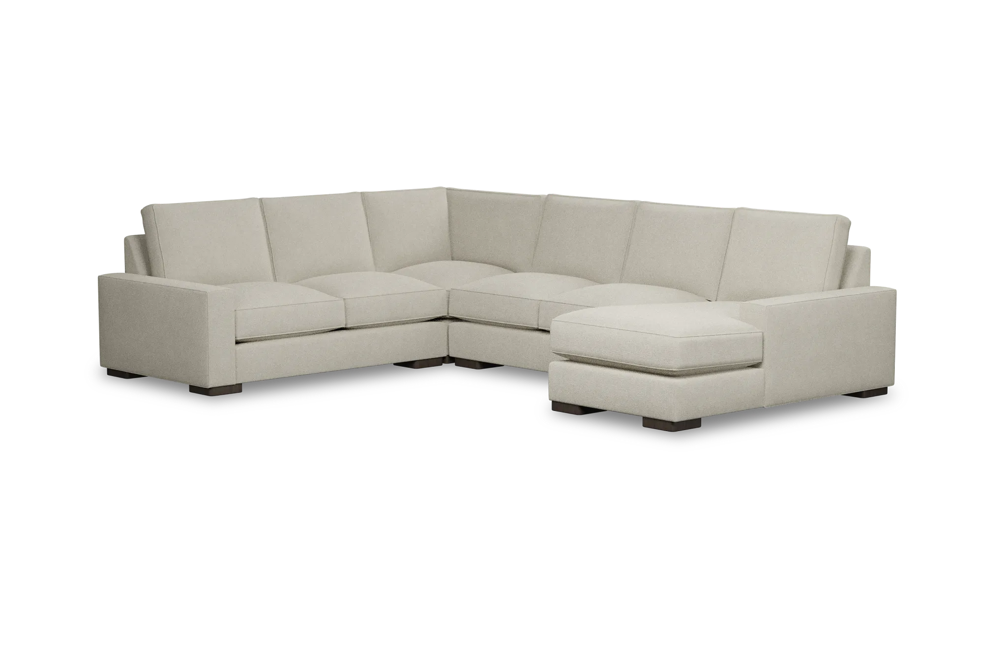 Edgewater Suave Beige Medium Right Chaise Sectional