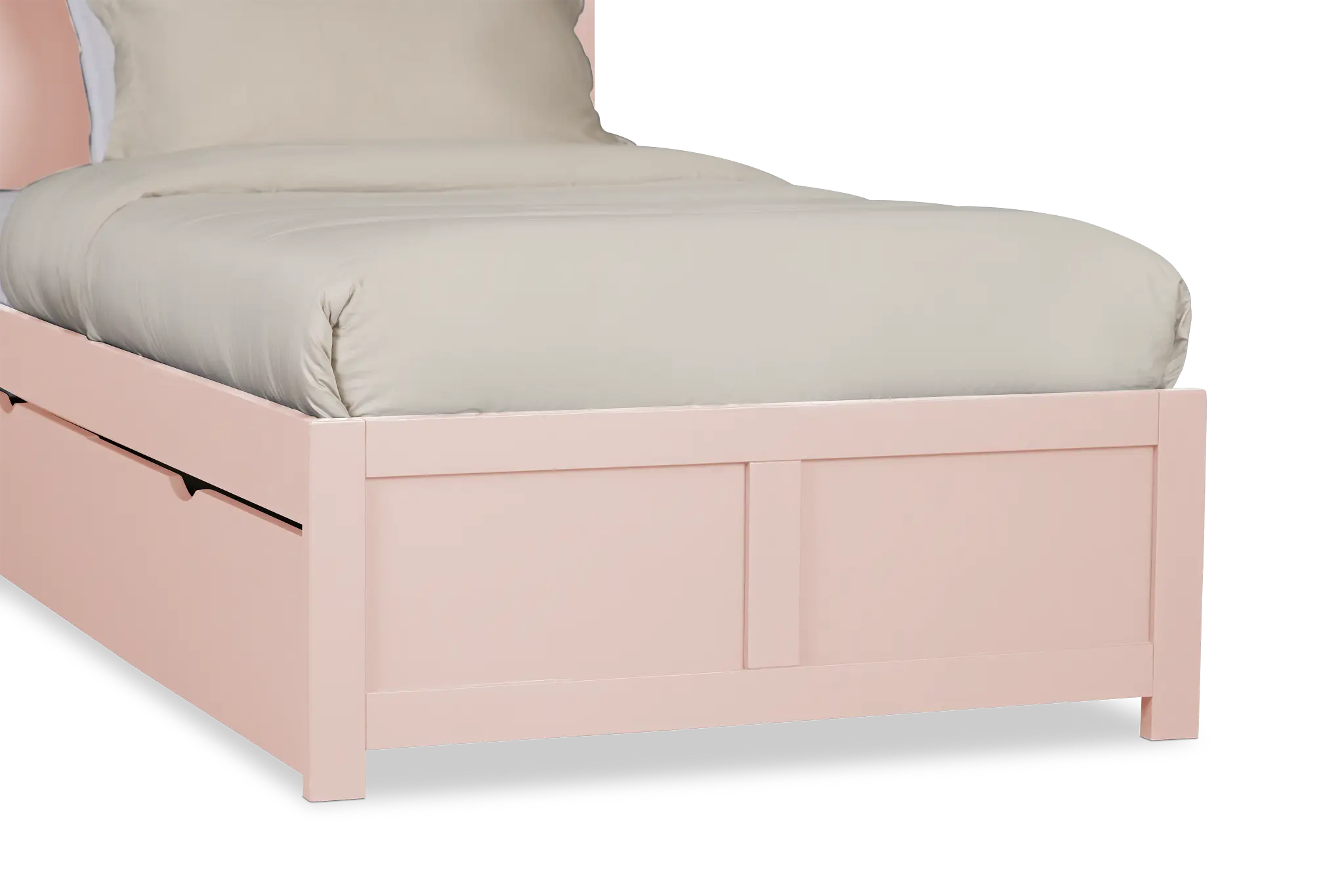 Charleston Pink Panel Bed With 2 Storage Drawers Charleston Pink Panel Bed With 2 Storage Drawers