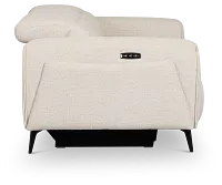 Reyna Light Beige Fabric Power Reclining Sofa