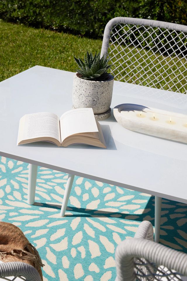 Andes Gray Ceramic Rectangular Table