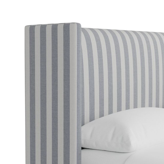Captiva Sea Lane Light Gray 48" Upholstered Shelter Bed