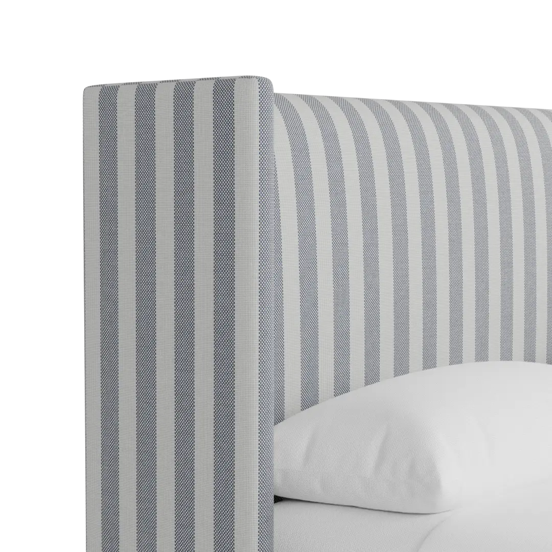 Captiva Sea Lane Light Gray 48" Upholstered Shelter Bed Captiva Sea Lane Light Gray 48" Upholstered Shelter Bed